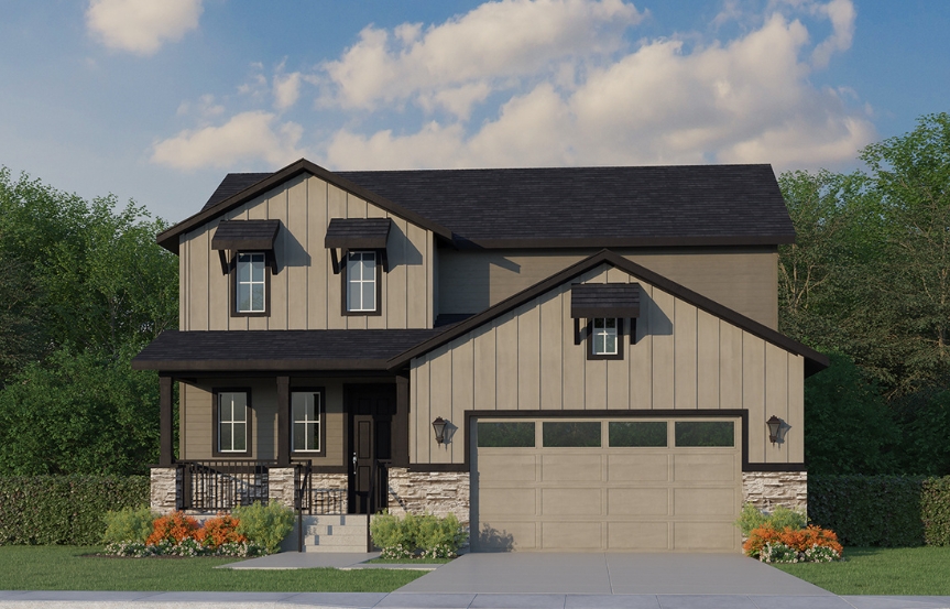 American Legend Barefoot Lakes V432 Elevation C Stone