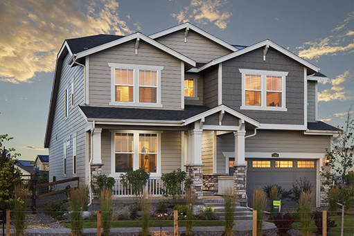 Chelton Model Home by Lennar Homes in Barefoot Lakes Firestone Colorado