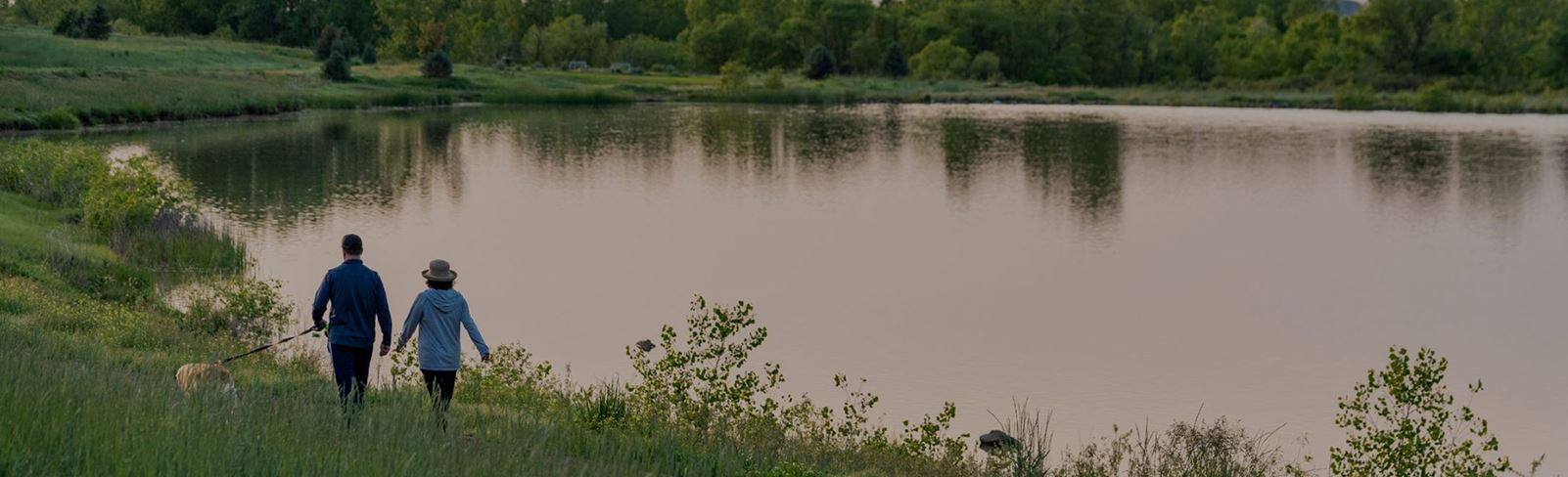 Walking around Barefoot Lakes Community in Firestone, CO