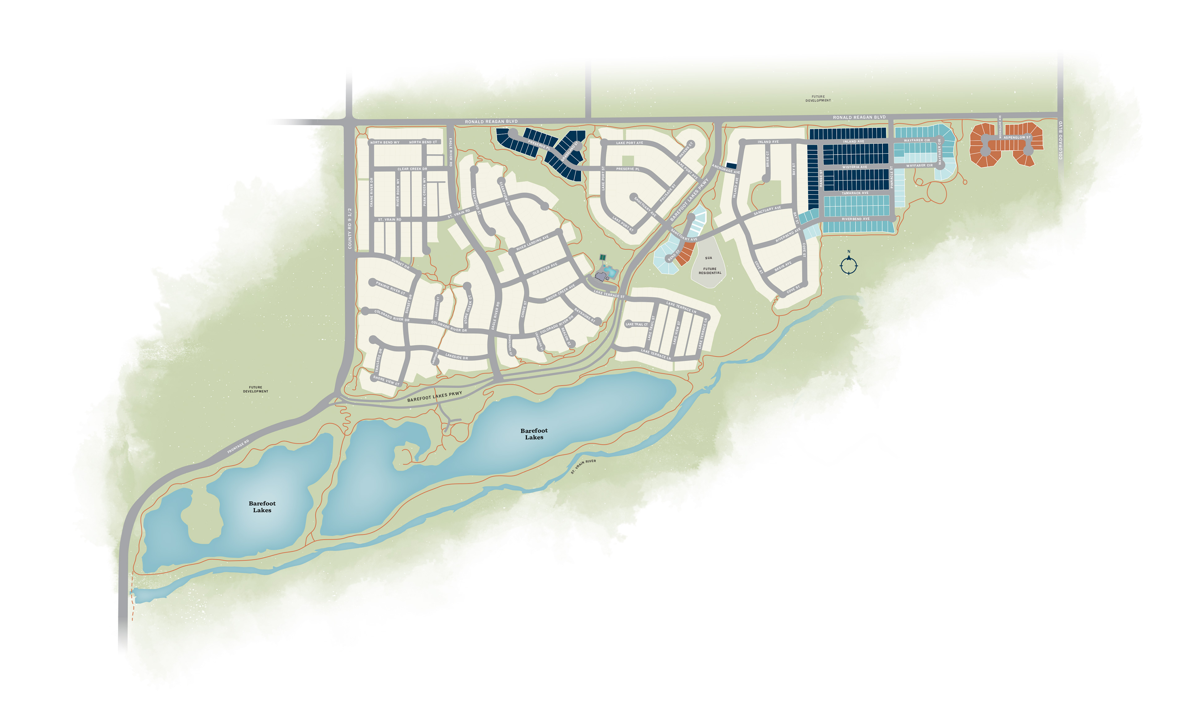 Barefoot Lakes Interactive Community Map Firestone, CO