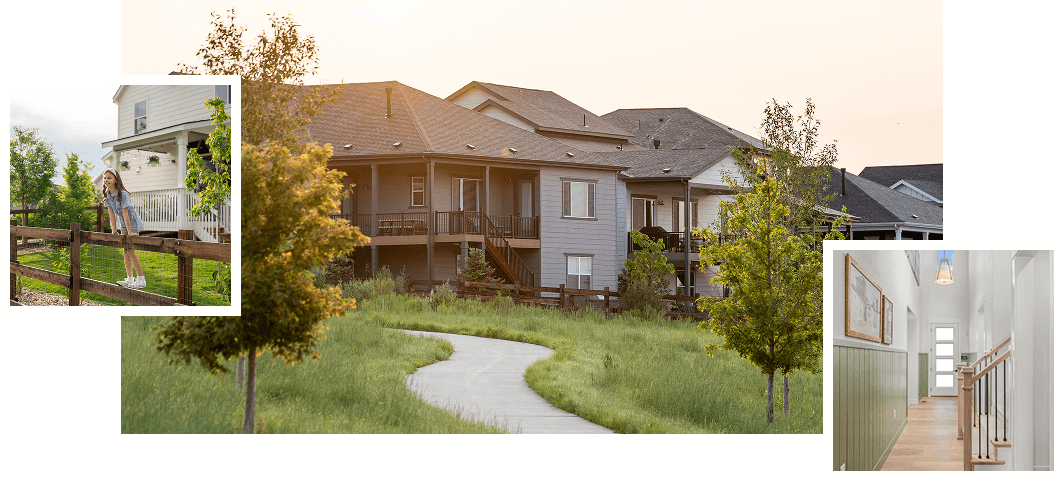 New homes in Firestone, Colorado collage