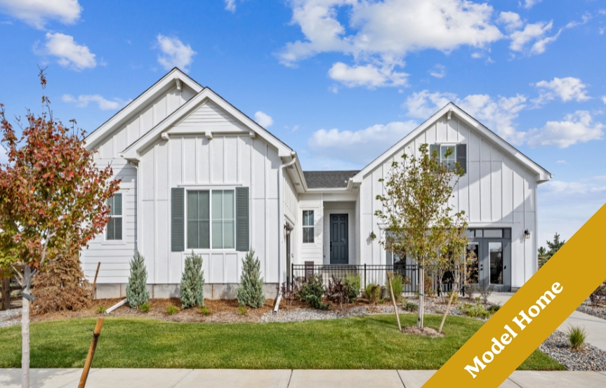 Richmond American Pinecrest Exterior Barefoot Lakes Firestone Colorado Homefinder Model Home Banner