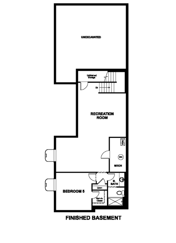 Nina 3 Basement Richmond American Homes Barefoot Village Firestone Co