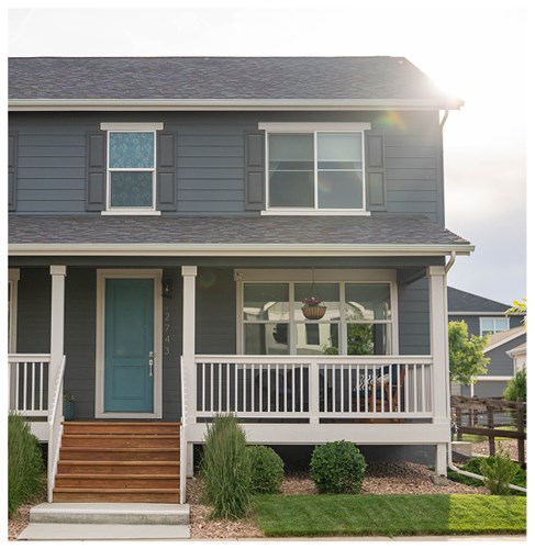 New home Exterior in Barefoot Lakes Firestone, Colorado