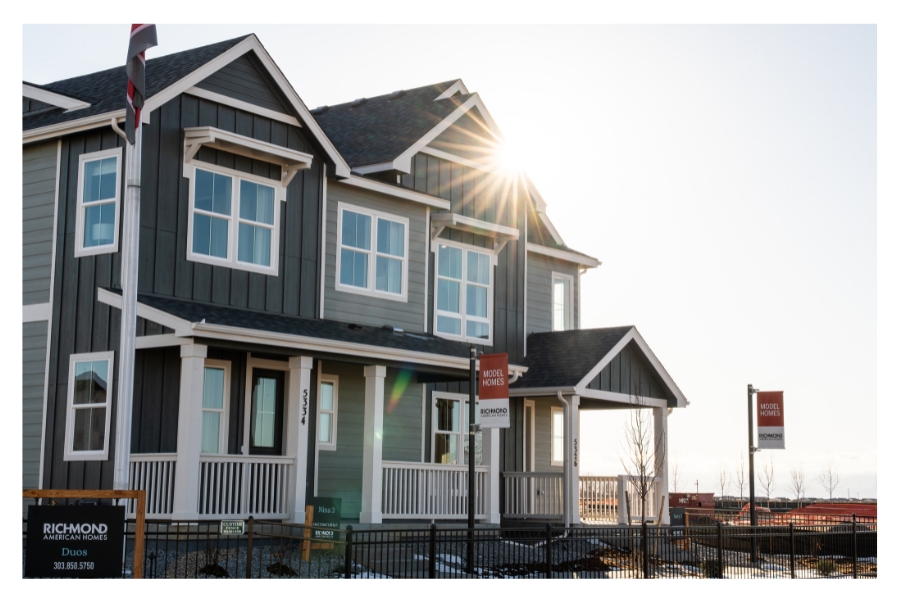 Navy Nina Richmond American Model Home Framed