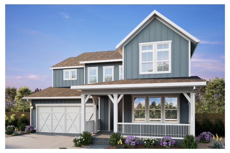 Brookfield Residential Barefoot Village Big Sky MODEL HOME Framed